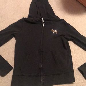 Black & Gold Small PINK hoodie